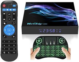 android 10.0 tv box,android tv box 4gb ram 32gb rom with quad-core 64bit,supports 2.4g/5ghz dual wifi/bt5.0/ 6k/4k ultra hd/3d/ h.265 smart android tv box with backlic keyboard