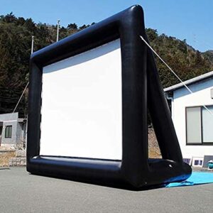 PBKINKM Infltable Curtain Screen 200 Inch Projector Home Outdoor Office Portable 3D Projection Screen