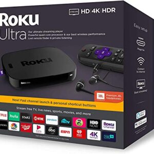 Roku 4670RW Ultra 4K HDR w/Premium JBL Headphones Streaming Media Player