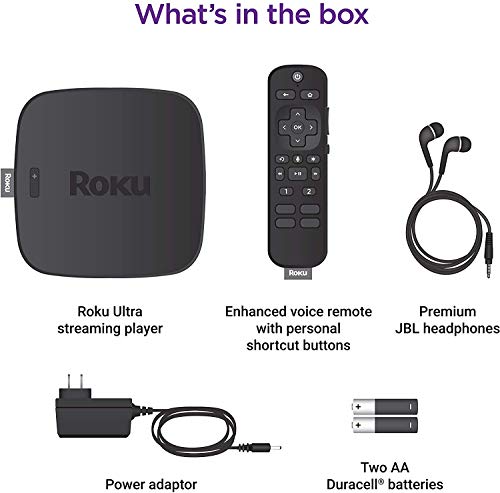 Roku 4670RW Ultra 4K HDR w/Premium JBL Headphones Streaming Media Player