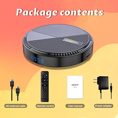 Android TV Box 12.0 4GB RAM 32GB ROM Allwinner H618 WiFi 6 Smart TV Box Set Top Box BT5.0 Ultra HD 1080P 4K 6K HDR10+ Dual Band WiFi 2.4 5.8GHz Android Box