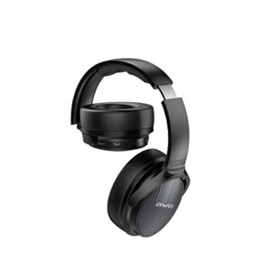 FIEFROTD Noise canceling Over-Ear Headphones, Open-Back, Flat-Wire, Reference Studio Headphones,Flexible Sling Headband, Black