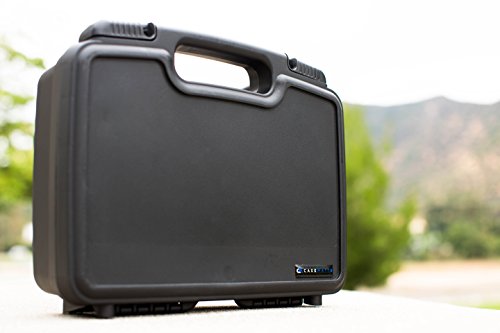 CASEMATIX Portable Hard Travel Case with Diced Foam Compatible with AAXA P7 Pico Projector, Ivation, Brookstone Projectors and Others with Mini Tripod, Charger, and Small Accessories - Case Only