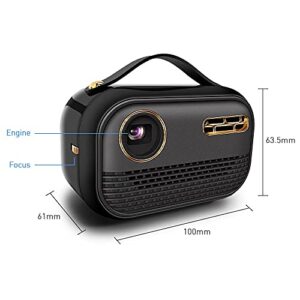 CXDTBH Mini DLP Projector Portable Outdoor Movie Home Cinema for Smartphone