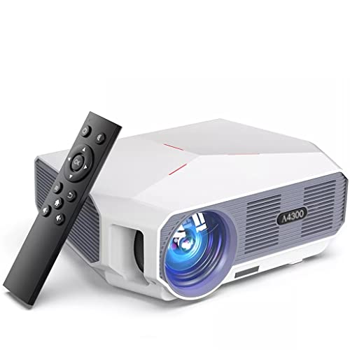 DROOS 720P Projector Up to 1080P Resolution LCD Portable Movie Projector with AV USB VGA HDMI Compatible (Color : A, Size : 33.5X (projectors)