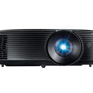 Optoma S334e SVGA Bright Professional Projector Lights On Viewing with 3,800 Lumens Latest DLP Technology Business Presentations Classrooms or Home 15,000 hour lamp life Speaker Built In Portable Size