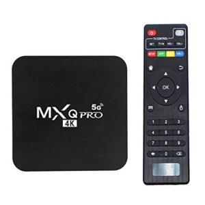 mxq pro 5g android 12.1 tv box ram 1gb rom 8gb android smart box h.265 hd 3d dual band 2.4g/5.8g wifi quad core home media player