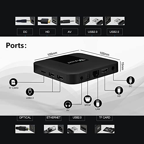 Android 11.0 TV Box,TX3 Mini Plus Amlogic S905W2 Quad Core RAM 4GB ROM 32GB Dual WiFi 2.4G/5.8G BT4.2 4K 6K AV1 Home Smart Media Player Android 11.0 TV Box Tanix Set top Box