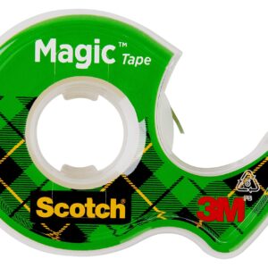 Scotch Magic Tape, 3 Rolls, Great for Gift Wrapping, Numerous Applications, Invisible, Engineered for Repairing, 3/4 x 300 Inches (3105)