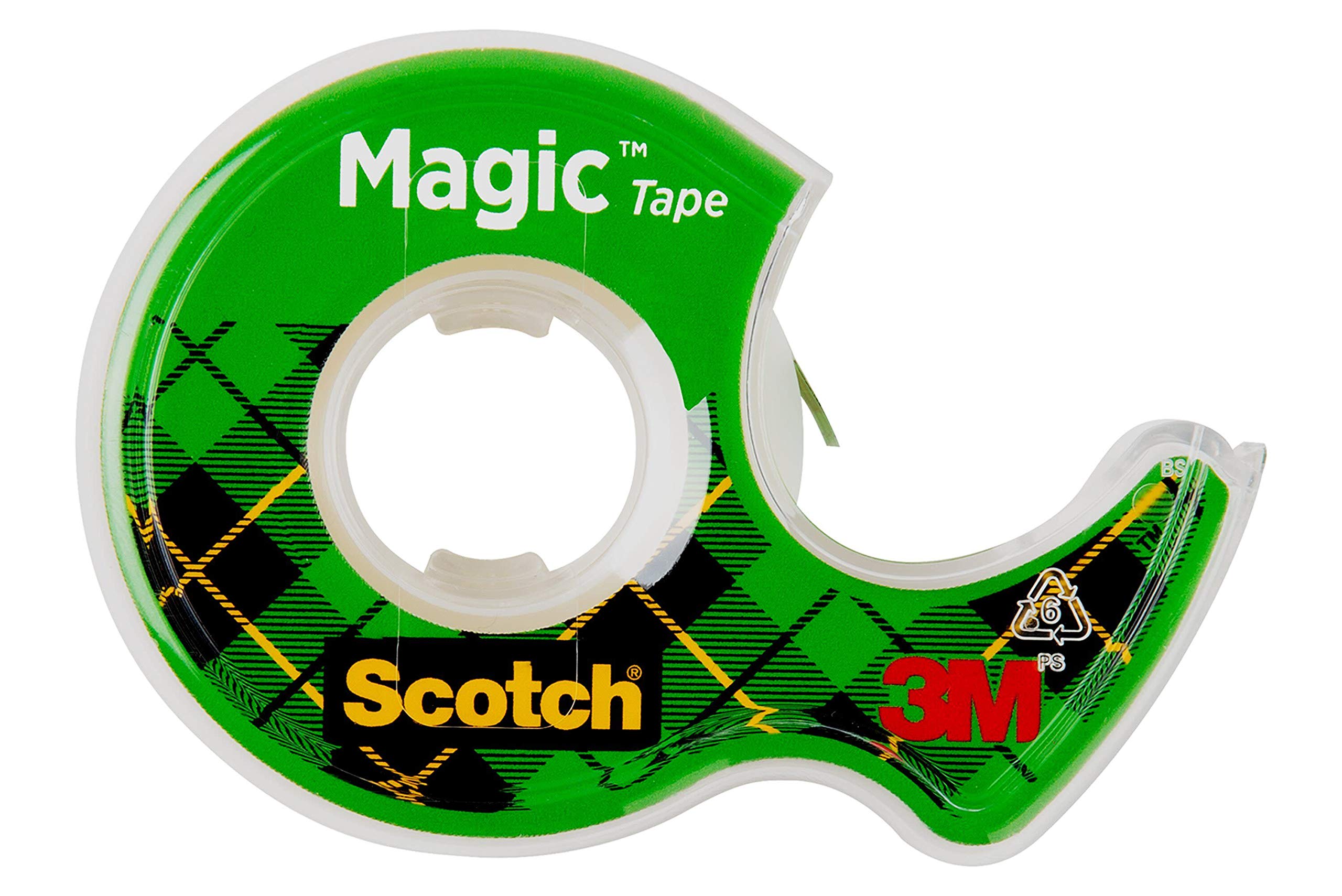 Scotch Magic Tape, 3 Rolls, Great for Gift Wrapping, Numerous Applications, Invisible, Engineered for Repairing, 3/4 x 300 Inches (3105)