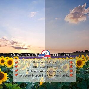 Movie Projector Screen with Stand Foldable Portable Outdoor Indoor Movie Screen for Home Theater Recreational Projection Screen 16: 9 HD 86 Inch Gifts