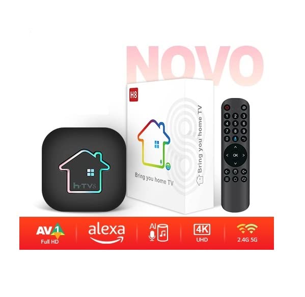 SuperTV H8 Brazil Box TV Brasil New Version HTV8 Brazilian TV Box Android 11 - 2.4GHz/ 5GHz WiFi 4K UHD Bluetooth 4.2