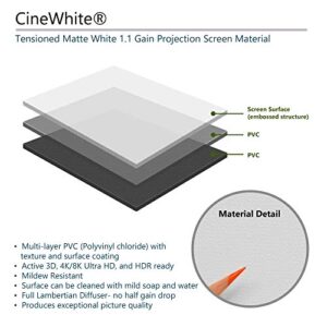 Projector Screen Yard Master 2 Series by Elite Screens | 120” (inch) Portable Outdoor or Indoor Front Projection with Stand | 16:9 4K/8K Ultra HD 3D Fast Folding Easy Snap Home Theater Cinema Movie