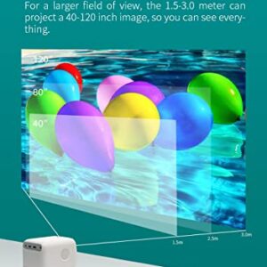 Global Version Wanbo T2 MAX Projector 1080P Mini LED Portable WiFi 5000Lux Full HD Projector 4K Android 9.0 1GB RAM 16GB ROM1920*1080P Keystone Correction for Home