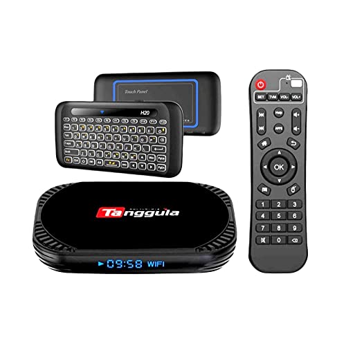 Tanggula X5 Tv Box Android Media Player Device 2022 | Mini Backlit Wireless Keyboard Adjustable Full Panel Touchpad | Fast Speed Dual Band WiFi | 128GB Storage |4k / 8k Ultra HD Voice Activated Remote