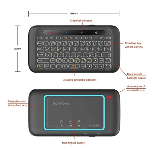 Tanggula X5 Tv Box Android Media Player Device 2022 | Mini Backlit Wireless Keyboard Adjustable Full Panel Touchpad | Fast Speed Dual Band WiFi | 128GB Storage |4k / 8k Ultra HD Voice Activated Remote