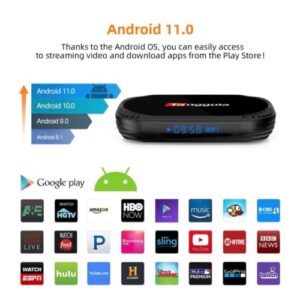 Tanggula X5 Tv Box Android Media Player Device 2022 | Mini Backlit Wireless Keyboard Adjustable Full Panel Touchpad | Fast Speed Dual Band WiFi | 128GB Storage |4k / 8k Ultra HD Voice Activated Remote