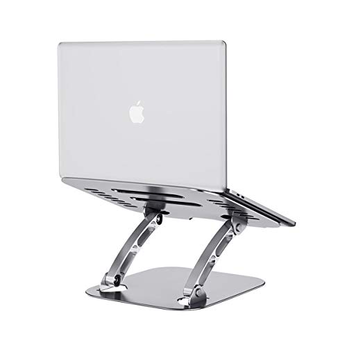 BoxWave Stand and Mount Compatible with MSI Raider GE77Hx (17.3 in) - Executive VersaView Laptop Stand, Ergonomic Adjustable Metallic Laptop Stand for MSI Raider GE77Hx (17.3 in) - Metallic Silver