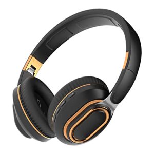 Portable Wireless Headphones - Foldable Lightweight Over-Ear Headphones, Ergonomically Designed Bluetooth Headphones, Soft and Comfortable for Office, School, Travel, Sports