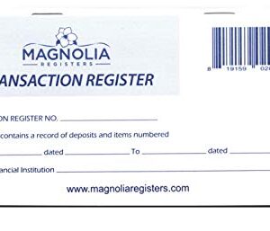 Magnolia Registers 12 Check Registers, 2023-2024-2025, for Personal Checkbook Ledger Transaction Registers Log for Personal or Business Bank Checking Account, Saving Account, Deposit