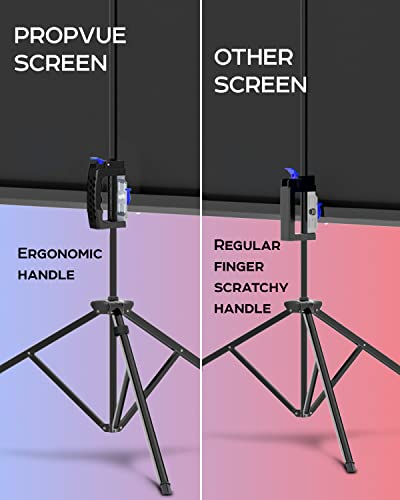 Projector Screen with Stand 120 inch - Indoor and Outdoor Projection Screen for Movie or Office Presentation - 4:3 HD Premium Wrinkle-Free Tripod Screen