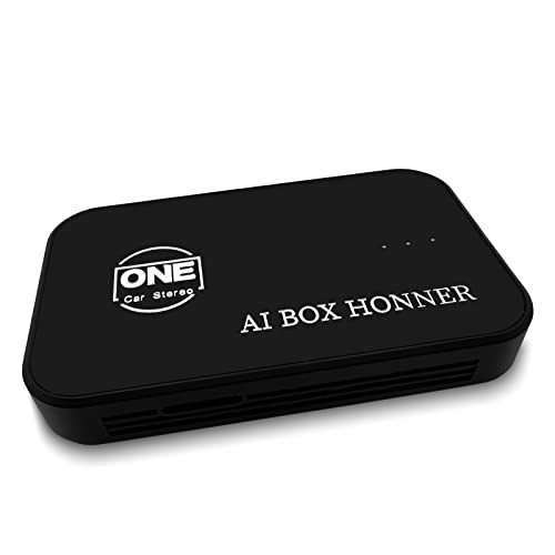 OneCarStereo CarPlay Ai Box and Android Auto Wireless Adapter Dongle, The Magic Box CarPlay Support YouTube Netflix Disney+, Download Apps with WiFi, Multimedia Video Box Built-in GPS BT HDMI