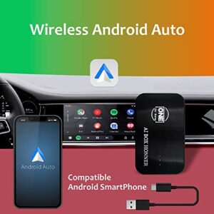 OneCarStereo CarPlay Ai Box and Android Auto Wireless Adapter Dongle, The Magic Box CarPlay Support YouTube Netflix Disney+, Download Apps with WiFi, Multimedia Video Box Built-in GPS BT HDMI