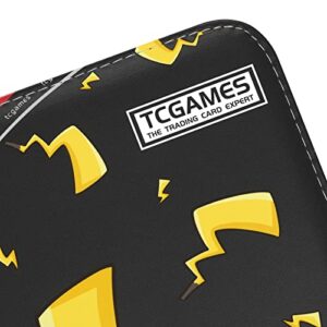 Tcgames Card Binder 4-Pocket, 440 Pockets Card Holder with 55 Sleeves Yellow Tails