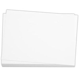 100 Pieces 5" x 7" White Cardstock, Heavyweight Cardstock Sheets Blank Invitation Paper Greeting Cards Printable, 74lb Cover 200 GSM/White