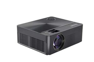8500 lumens native1080p projector, gzunelic home theater full hd projector,80,000 hours led lamp video proyector built in 2 hi-fi stereo speakers with 2 hdmi usb av vga audio connections