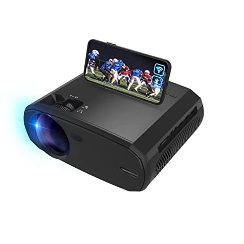 WENLII V50 Portable 5g Projector Mini Smart Real 1080p Full Movie Proyector 200'' Large Screen Led Projectors ( Color : E )