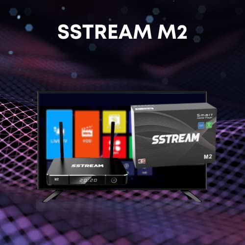 Super Stream M2 Android Box 6 K Smart Media Player Voice Control Remote with 4Gb RAM & 32 GB Media Player