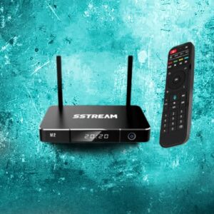 Super Stream M2 Android Box 6 K Smart Media Player Voice Control Remote with 4Gb RAM & 32 GB Media Player