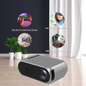 Mini Projector Led Portable Projector with HDMI Same Screen Projection Camper Apartment Classroom Must Haves Electronics Tech Gadgets Birthday Gifts for Men Personalized Gifts