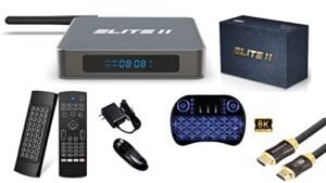 octastream elite 2 bundle deal | new 2023 model | plug n’ play no set-up required | bonus 8k hdmi cable & backlit mini keyboard remote included