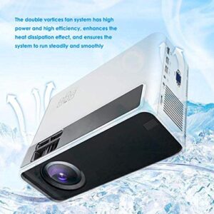 KXDFDC Projector Full Video Projector, Home Outdoor Projector Compatible,Portable Home Theater Video Projector
