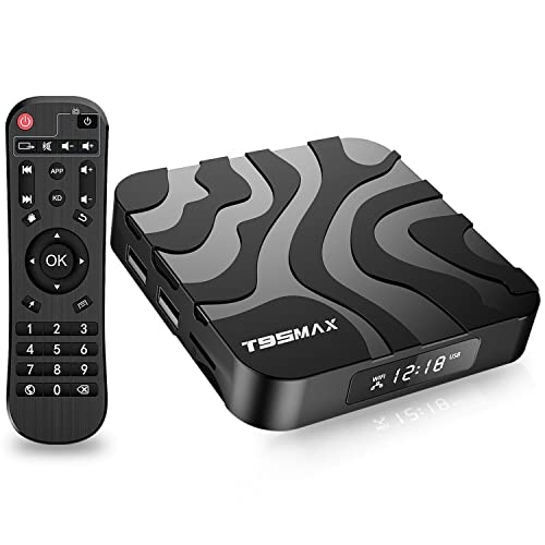 2023 Android TV Box 12.0 4GB RAM 32GB ROM T95 MAX Android Box 4K 6K Allwinner H618 Quad-core Cortex-A53 Android 12 TV Box 2.4G 5G Dual Wi-Fi Bluetooth 4.0 USB 2.0 100M Ethernet Smart TV Box Android