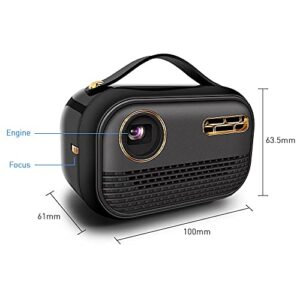 FZZDP Mini DLP Projector Portable Outdoor Movie Home Cinema for Smartphone