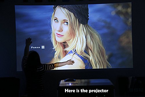 7500Lumen HD Multimedia Projector Native 1080P HDMI USB, 200" Widescreen LED Outdoor Projectors Digital Zoom for Gaming Movies Computer PS5 TV Stick