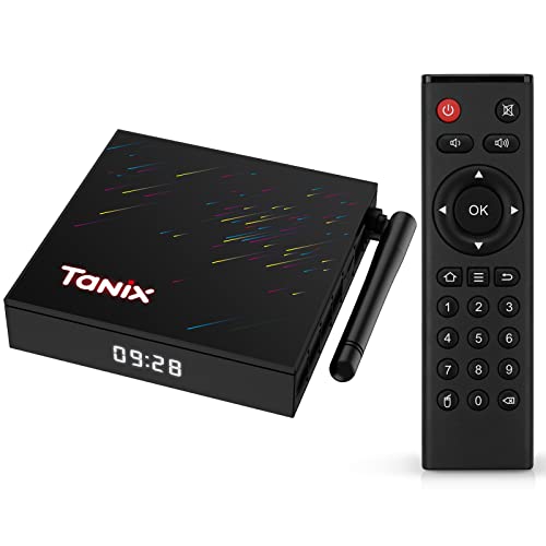 TUREWELL TV Box, TX68 Android 12.0 TV Box 4GB RAM 32GB ROM,H618 Quad Core Smart Android Box Support 2.4/5.8GHz Dual WiFi 4K H.264 HD