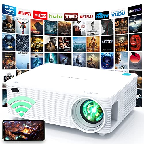 Northern Home - Full HD Movie Projector W/ Native 1080P, 12000:1 Contrast, Bluetooth and WiFi