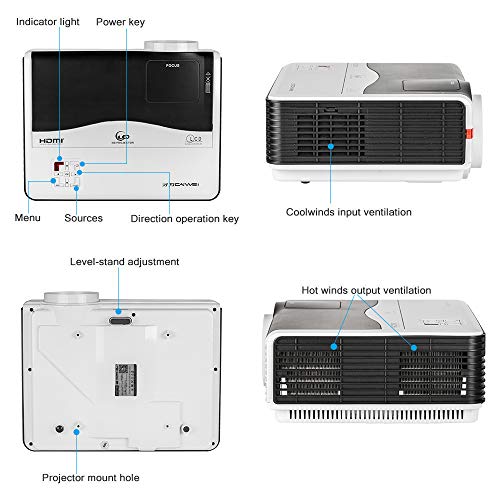 HD 1080p Wireless Projector, Android System Smart WiFi Movie Projector 9000lm for Home Office Gaming, Airplay, Projectors with Bluetooth, 10W Speaker, Compatible w/ HDMI Phone DVD Roku Fire Stick