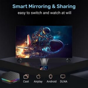 2023 Android TV Box 12.0, T95Z Plus Android Box 4GB 32GB, 6K TV Box Allwinner H618 2.4G/5.0GHz WiFi Ethernet 100M Bluetooth 5.0, Support H.265 UHD 3D HDR 10+, Smart TV Box