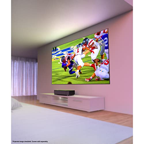 2022 New Upgrade Epson EpiqVision Ultra LS800 Ultra Short Throw 3-Chip 3LCD Smart Streaming Laser Projector, 4,000 Lumens, 4K PRO-UHD, HDR, 150", Android TV, 2.1ch Yamaha Built-in Speakers - Black