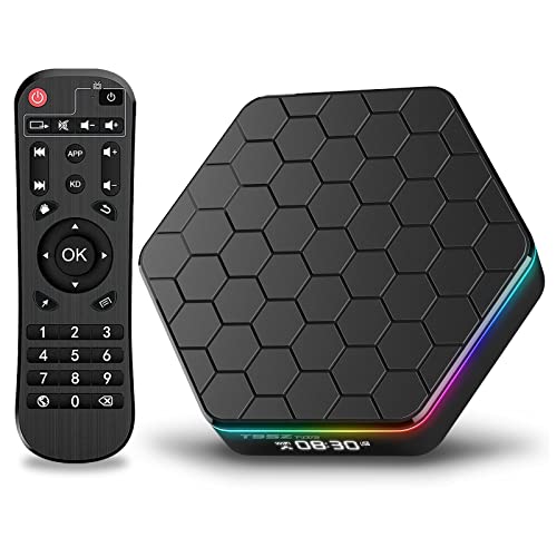 2022 Android TV Box 12.0 2GB RAM 16GB ROM, Android Box H618 Quad-core Cortex-A53 CPU Support 6K 4K HDR10+, Wi-Fi 6 2.4G/5G Dual Wi-Fi Bluetooth 5.0 100M Ethernet USB 2.0 Smart TV Box