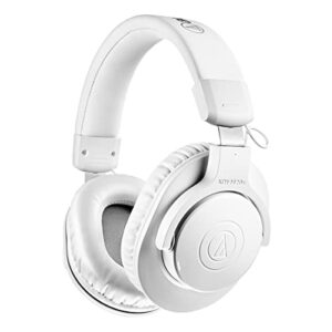 audiotechnica ath-m20xbt wireless over-ear headphones (white)