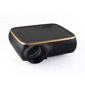 DROOS Mini Projector LCD Projector 950 Lumens 1920X1080dpi 1080P 4K HD 3D LED Projector 8G Portable Projector (Color : Black Gold,(projectors)