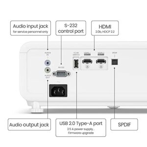 BenQ TH690ST 4LED Short Throw Gaming Projector | 1080p HDR | 2300lm | Game Mode for 8.3ms@120Hz Low Input Lag | Dual HDMI | S/PDIF | 5W*2 Speakers| 2D Keystone | 3D | PS5 | Xbox Series X & S