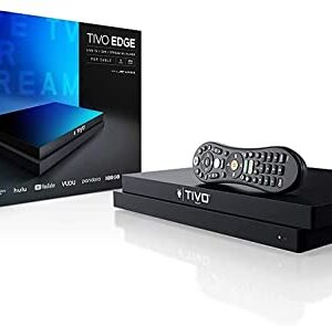 TiVo Edge for Cable (INCLUDES Product Lifetime Service ("AIP") a $549.99 Value) | Cable TV, DVR and Streaming 4K UHD Media Player with Dolby Vision HDR and Dolby Atmos (Renewed)