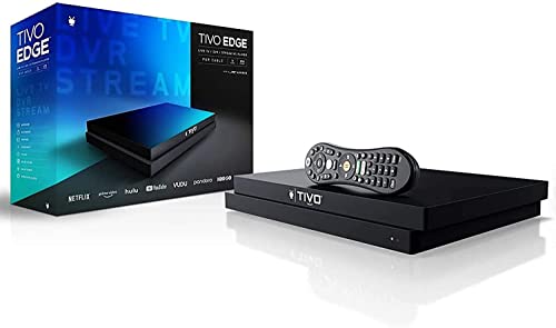 TiVo Edge for Cable (INCLUDES Product Lifetime Service ("AIP") a $549.99 Value) | Cable TV, DVR and Streaming 4K UHD Media Player with Dolby Vision HDR and Dolby Atmos (Renewed)